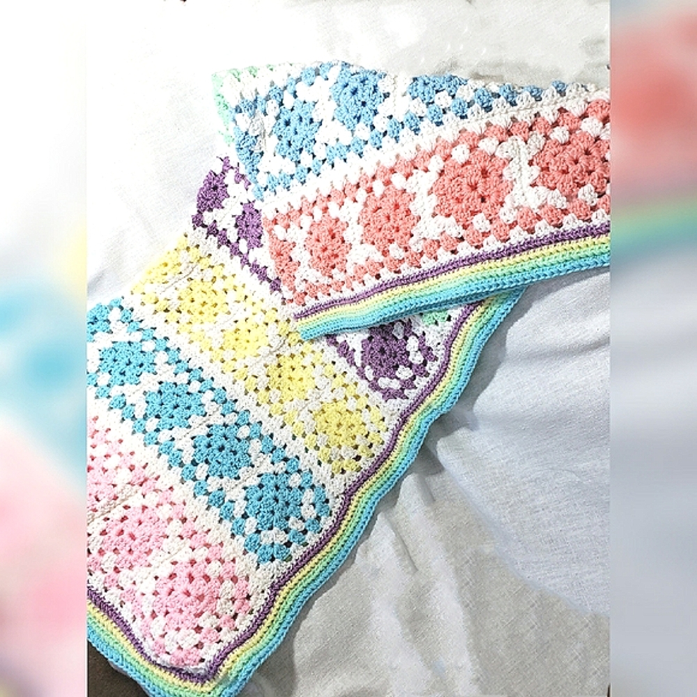 Hostess Pick 🎉 Multicolored Afghan Throw Blanket NWT